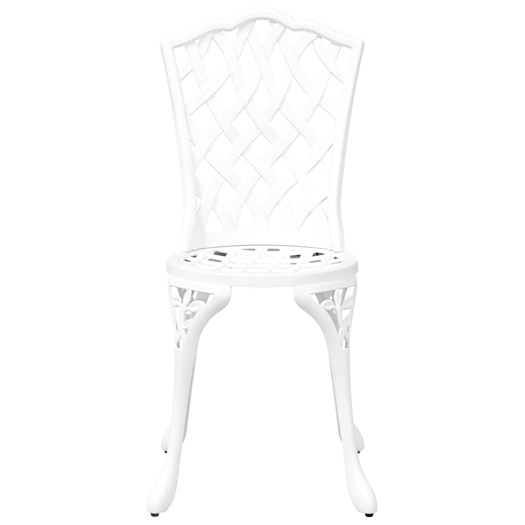 Garden Chair 2 pcs White 39 x 40 x 87cm Aluminium