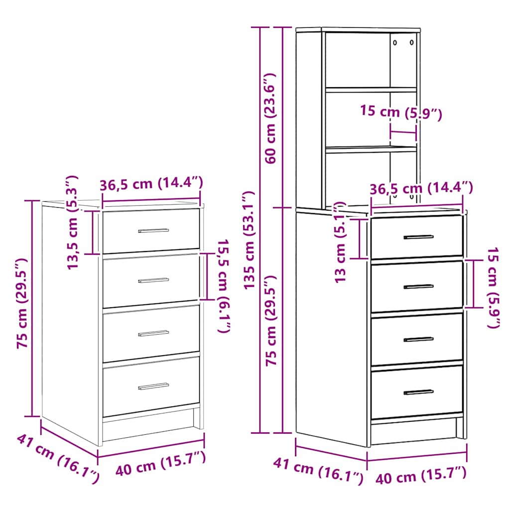 Dressing Table with Mirror Lights 3 pcs White Engineered wood