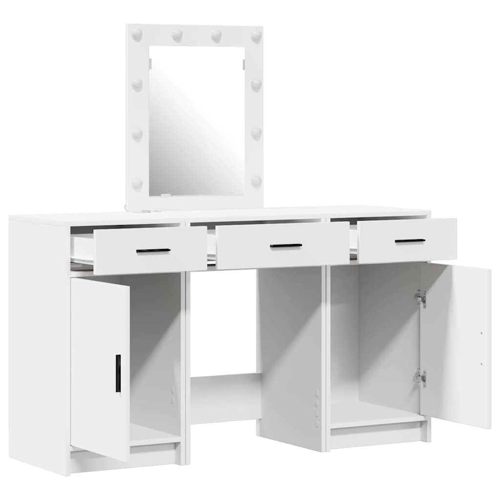 Dressing Table with Door White 50 x 41 x 135 cm Engineered Wood