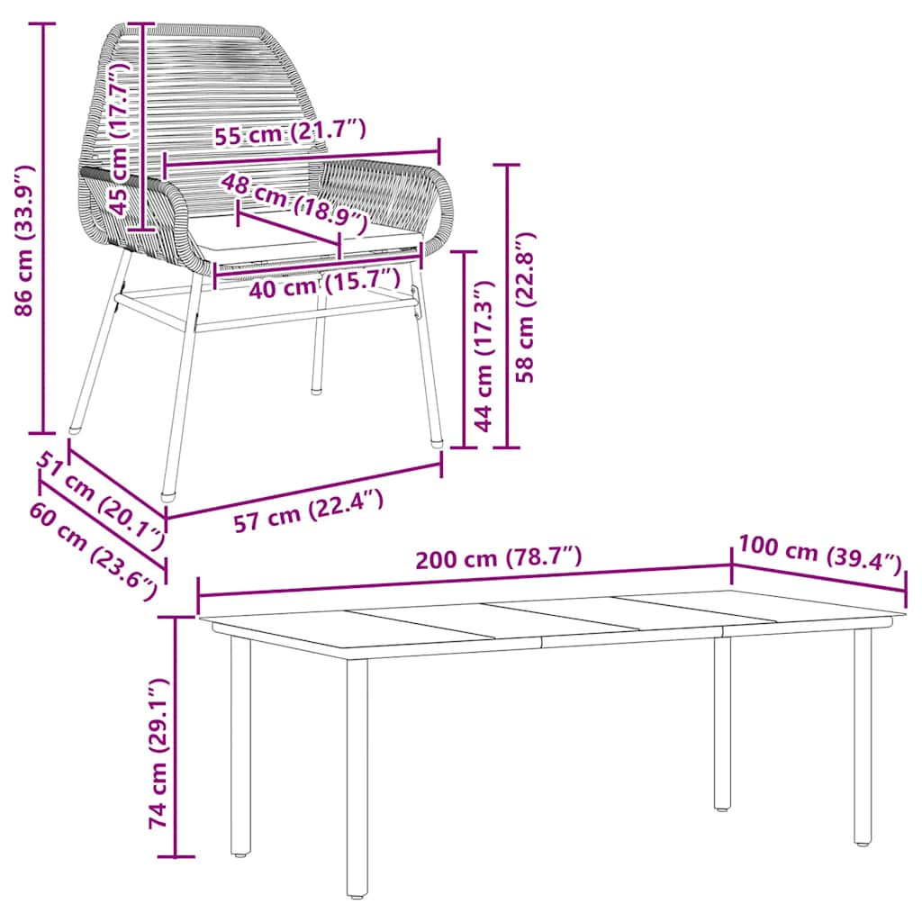 9 Piece Garden Dining Set with Cushions Brown Poly Rattan Glass