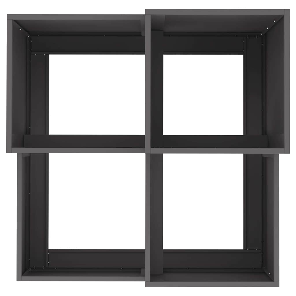 Garden Planter Black 80 x 80 x 60 cm Steel