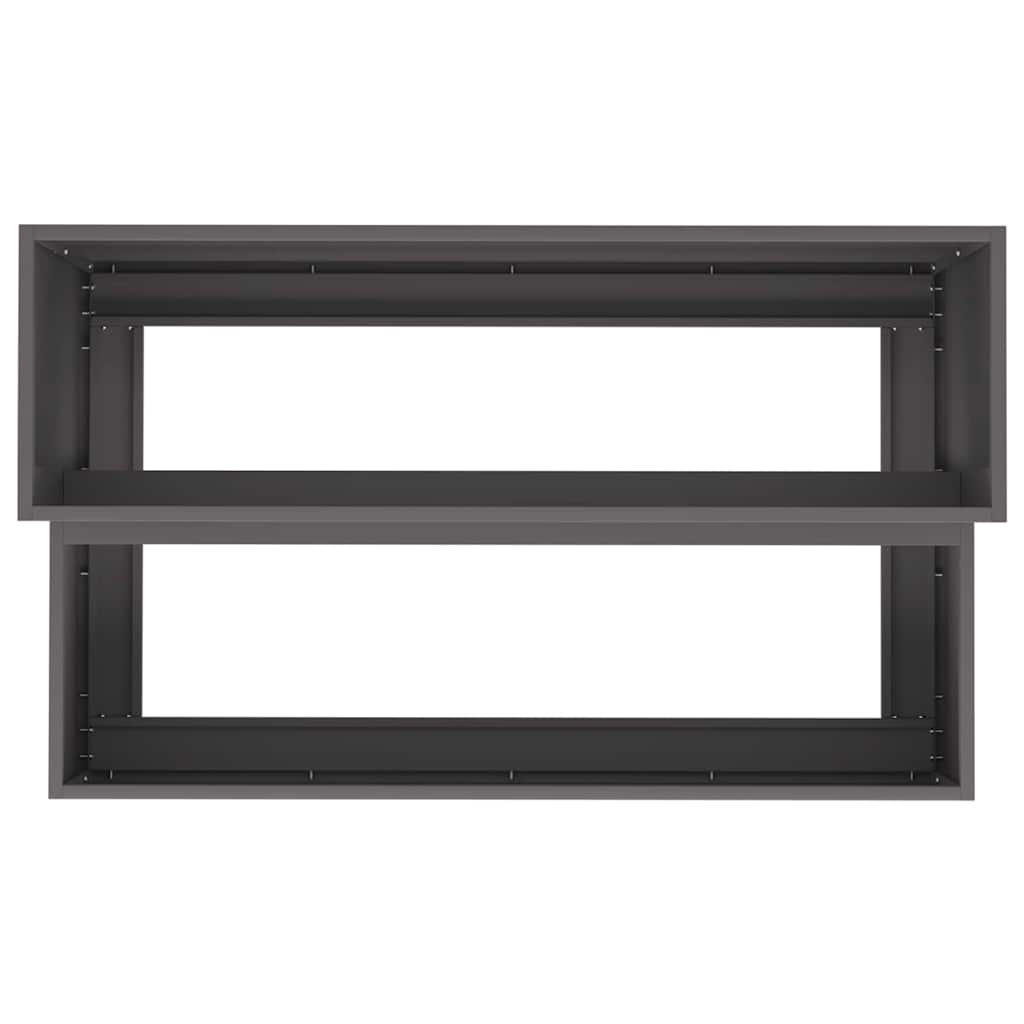 Garden Planter Black 100 x 60 x 45 cm Cold-rolled Steel