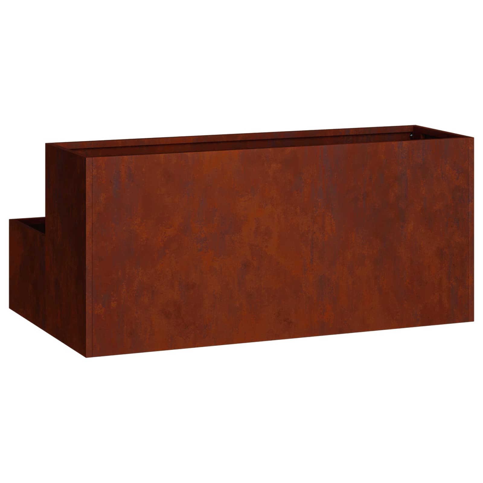 Garden Planter Rusty 100 x 60 x 45 cm Weathering Steel