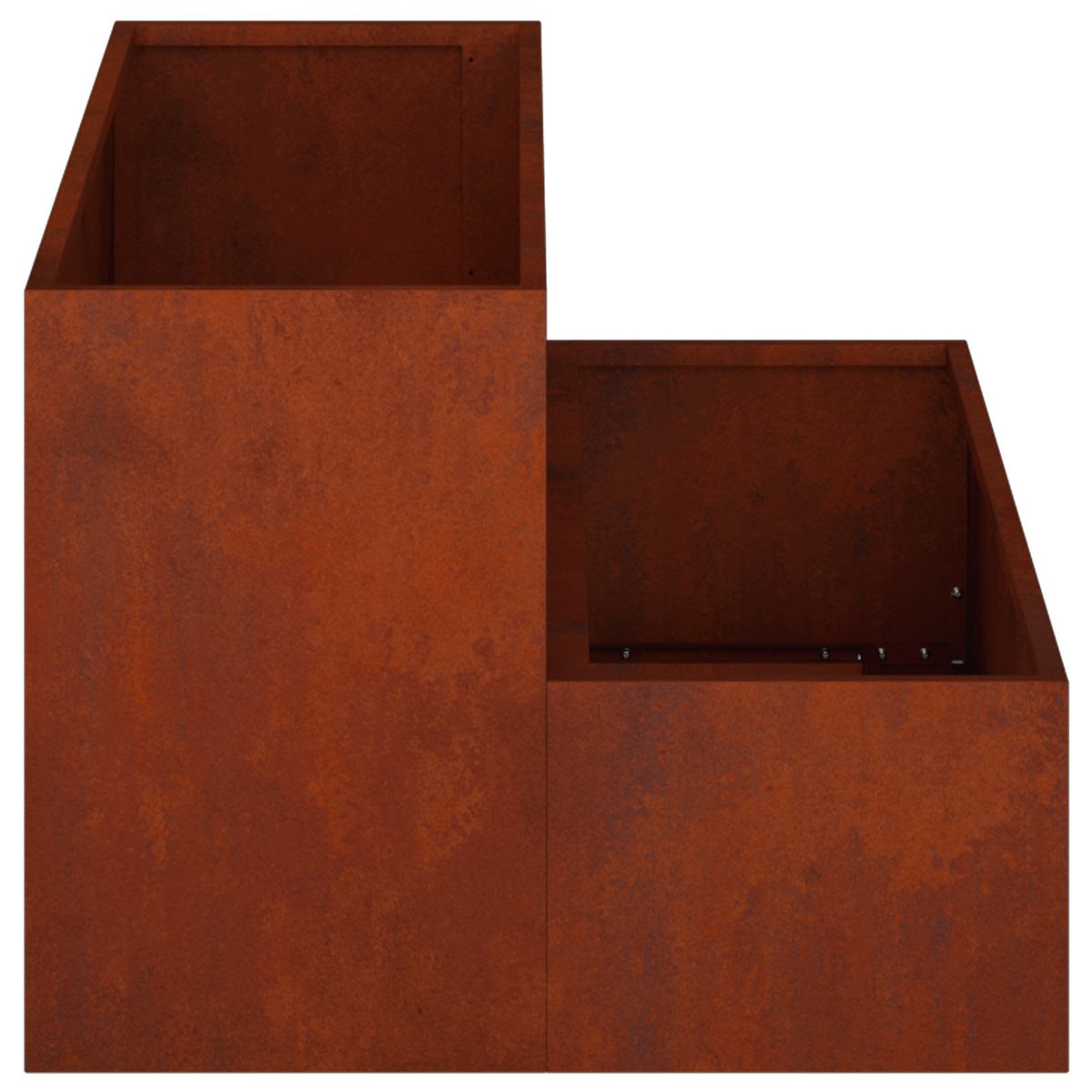Garden Planter Rusty 100 x 60 x 45 cm Weathering Steel
