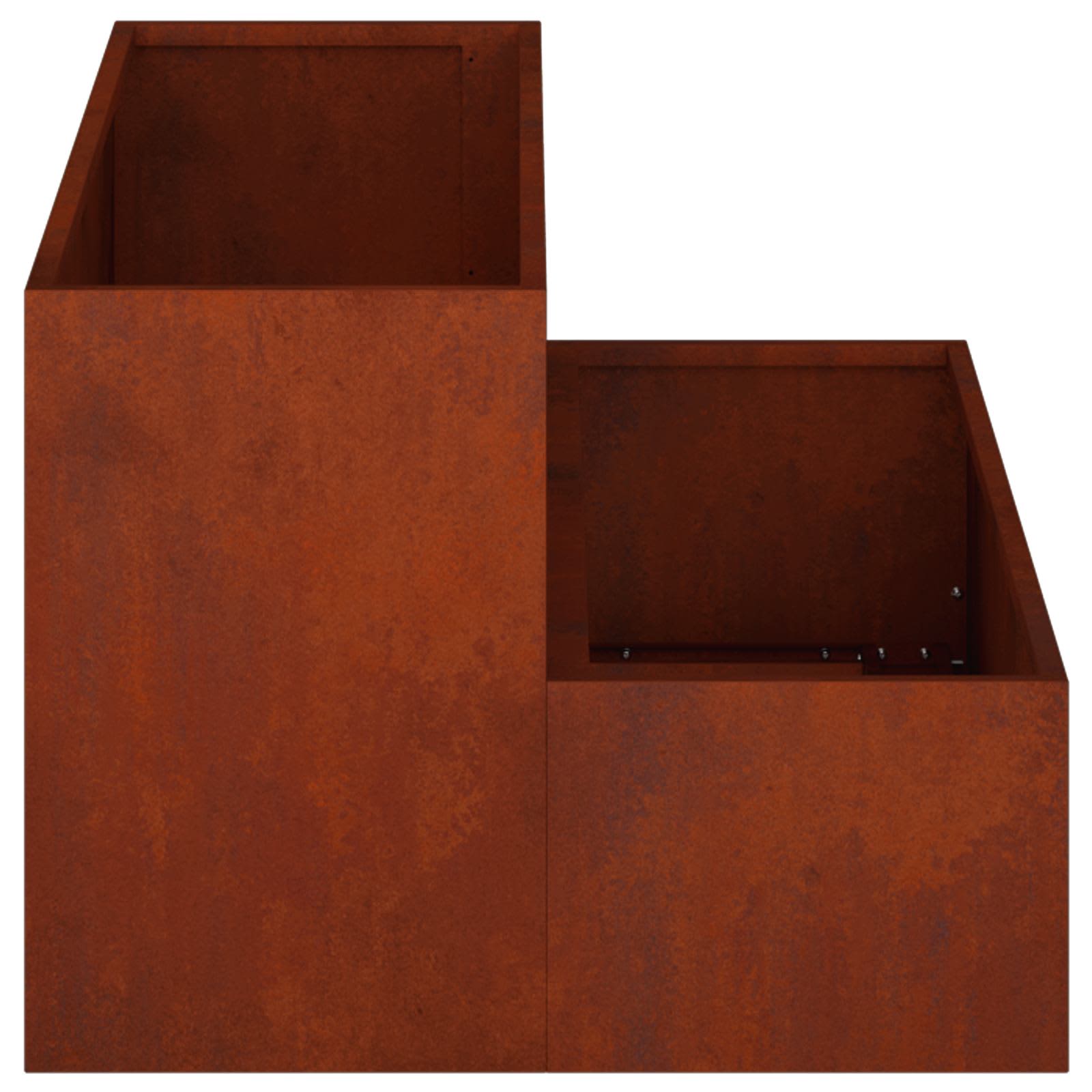 Garden Planter Rusty 100 x 60 x 45 cm Weathering Steel