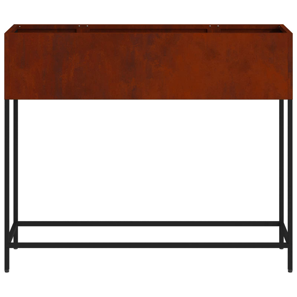 Raised Garden Planter Rusty 100 x 26 x 82 cm Weathering Steel