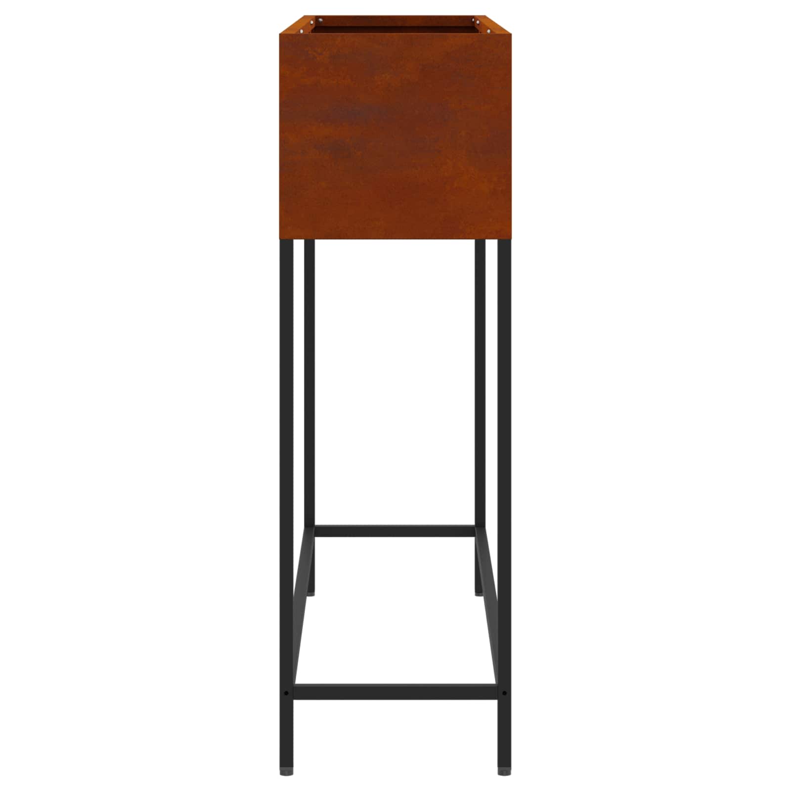 Raised Garden Planter Rusty 100 x 26 x 82 cm Weathering Steel