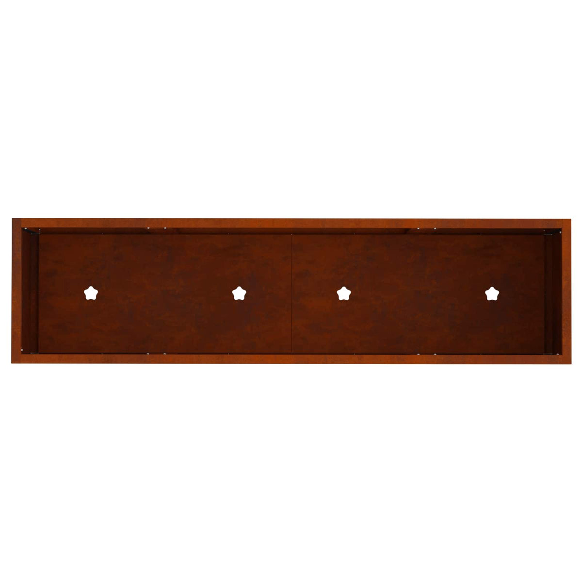 Raised Garden Planter Rusty 100 x 26 x 82 cm Weathering Steel