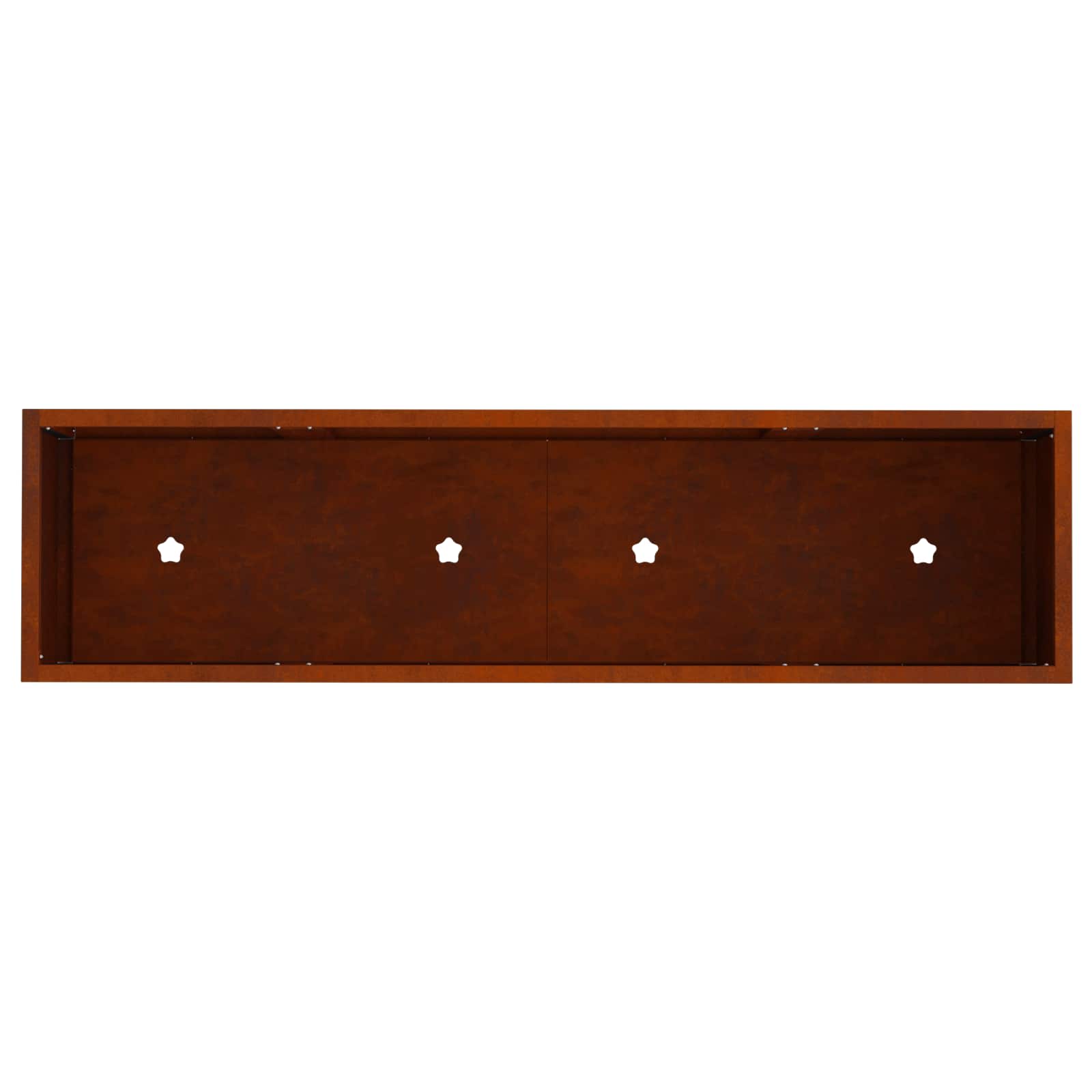 Raised Garden Planter Rusty 100 x 26 x 82 cm Weathering Steel