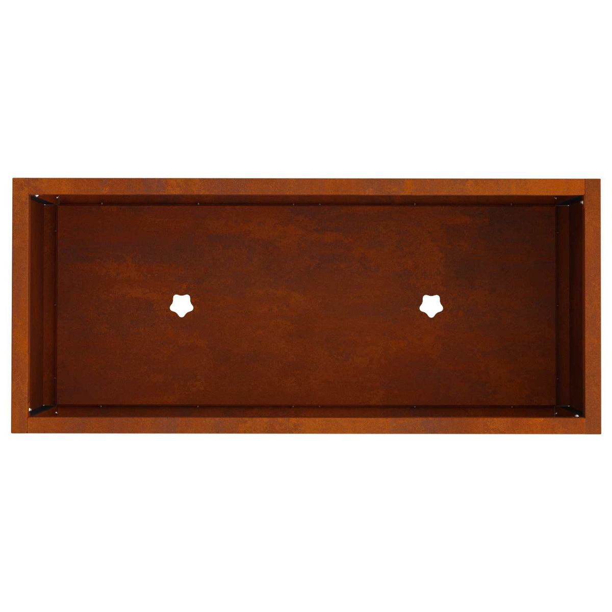 Raised Garden Planter Rusty 60 x 26 x 45 cm Weathering Steel