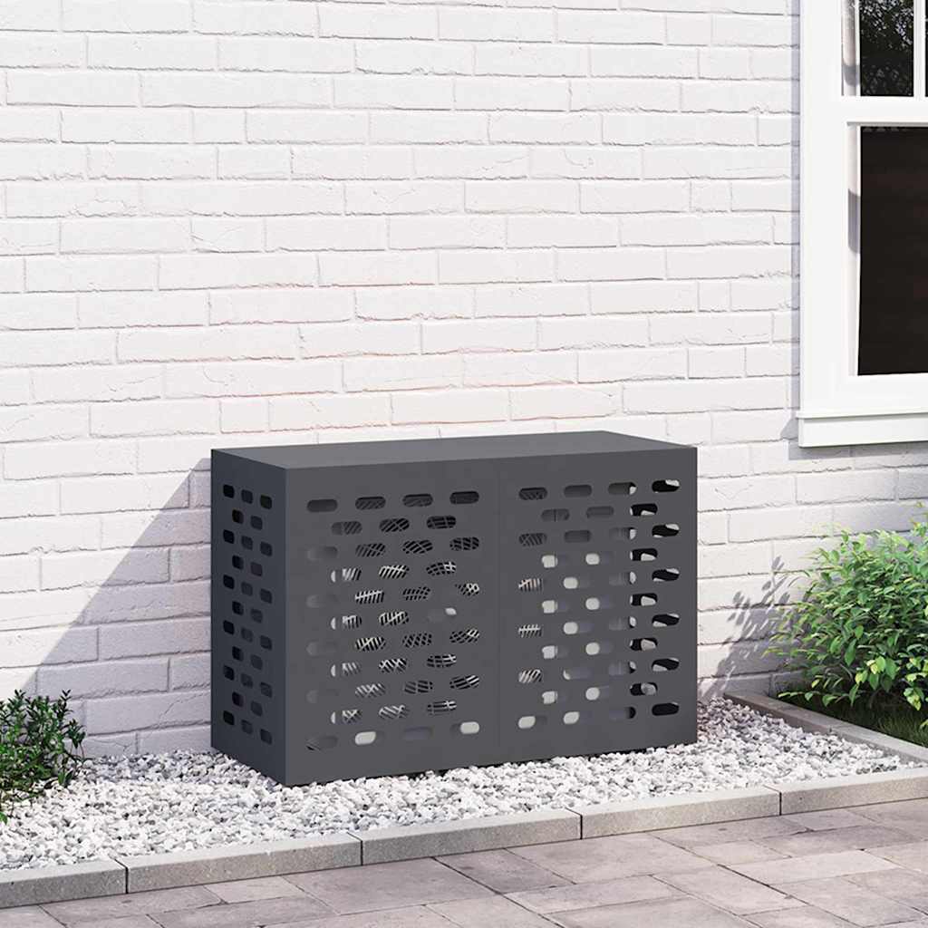 Air Conditioner Cover Anthracite 90 x 40 x 60 cm Steel