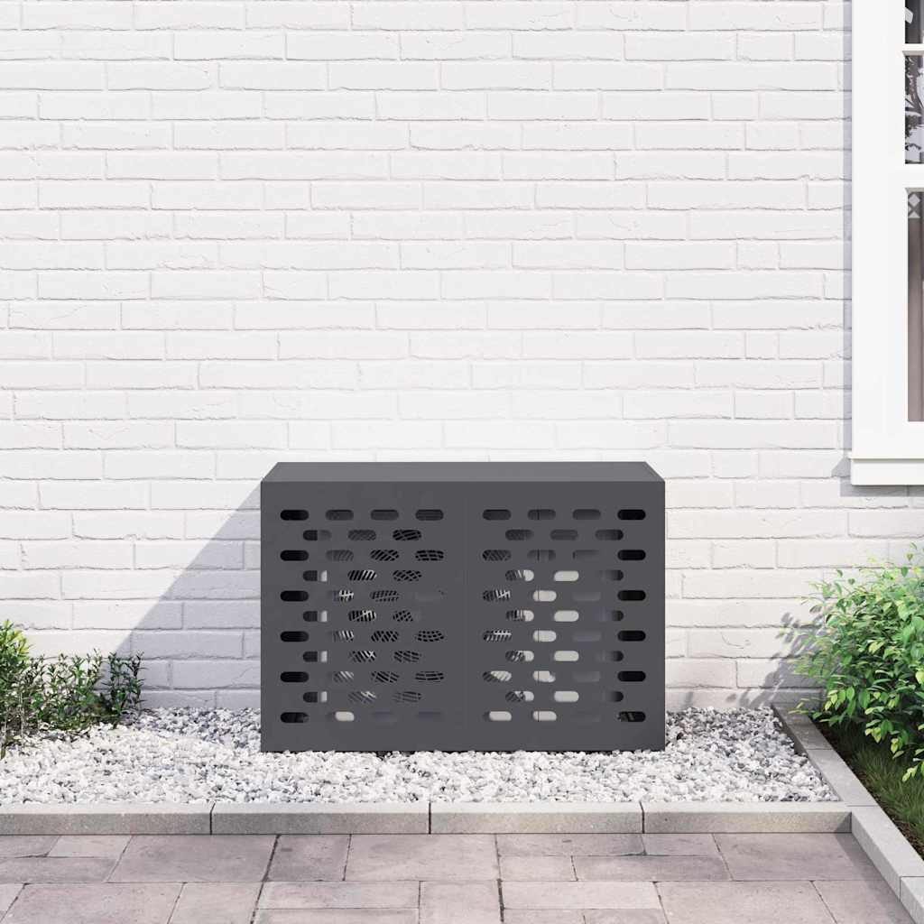 Air Conditioner Cover Anthracite 90 x 40 x 60 cm Steel