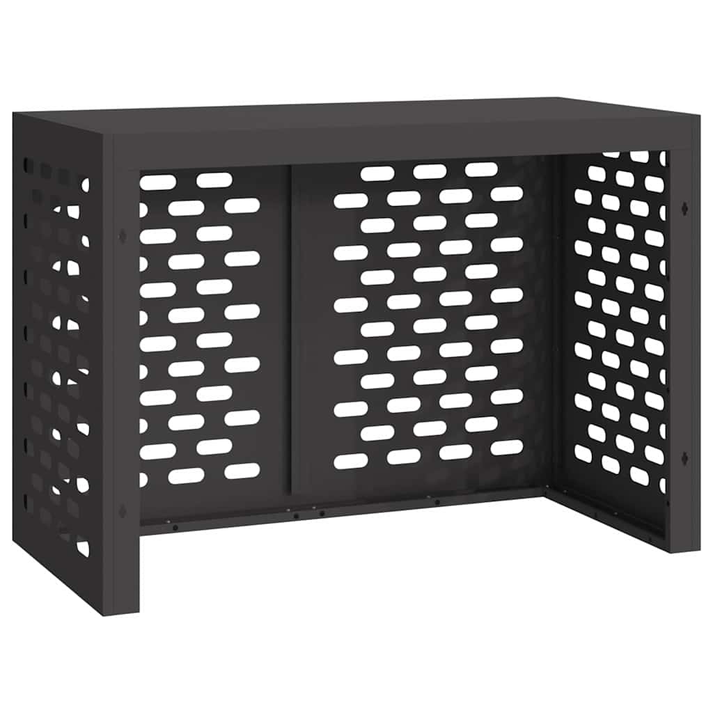 Air Conditioner Cover Black 100 x 50 x 70 cm Steel