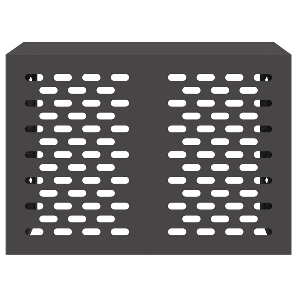 Air Conditioner Cover Black 100 x 50 x 70 cm Steel