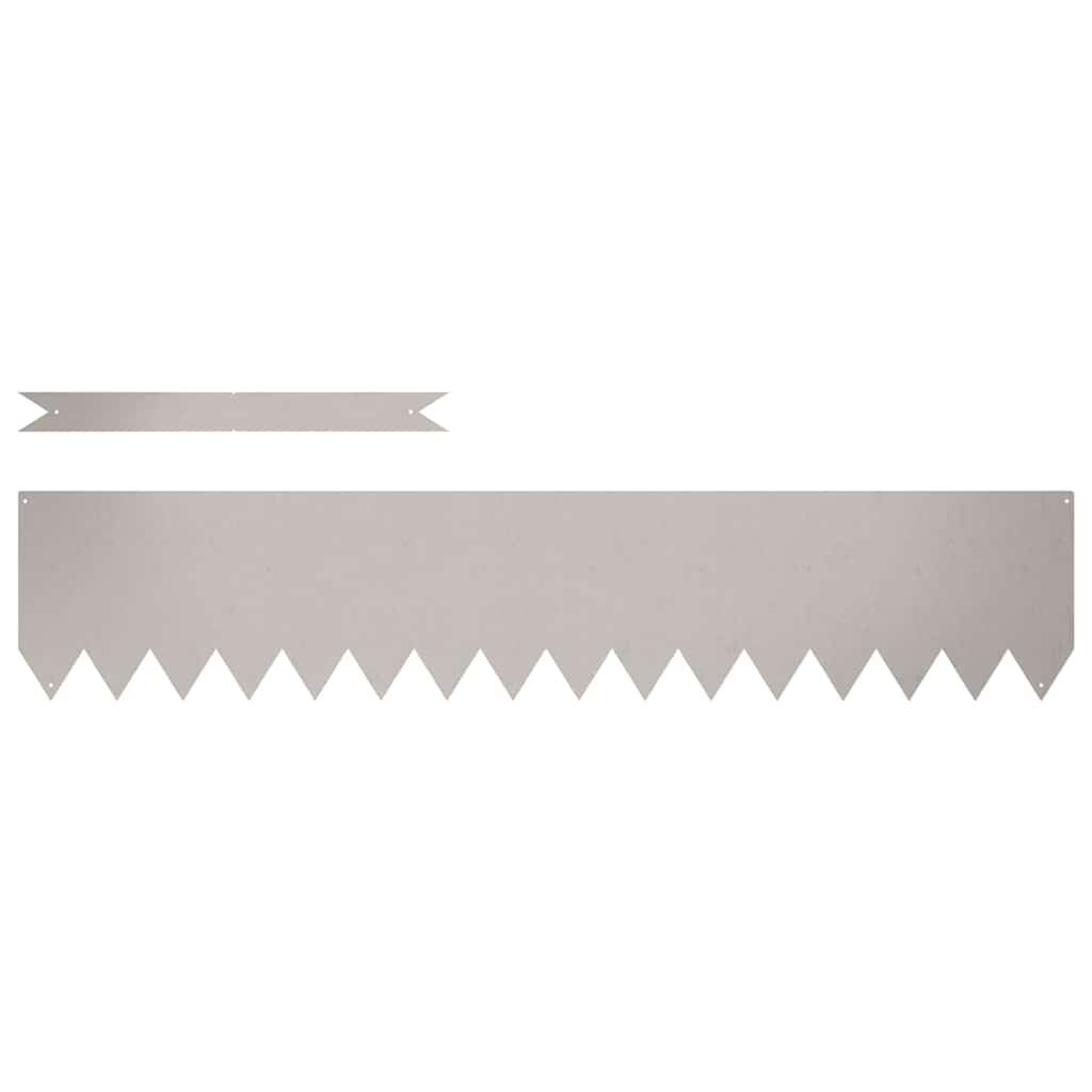 Lawn Edging 30 pcs Brown 100 x 0.05 x 20 cm Weathering Steel