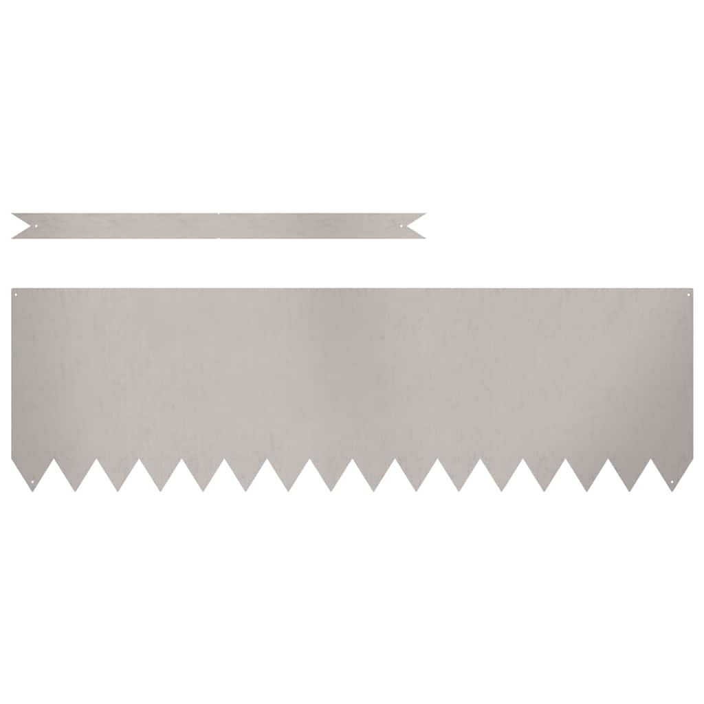 Lawn Edging 20 pcs Brown 100 x 0.05 x 20 cm Weathering Steel