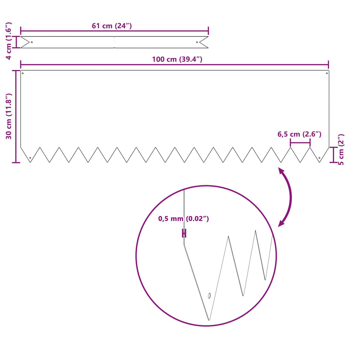 Lawn Edging 20 pcs Brown 100 x 0.05 x 20 cm Weathering Steel