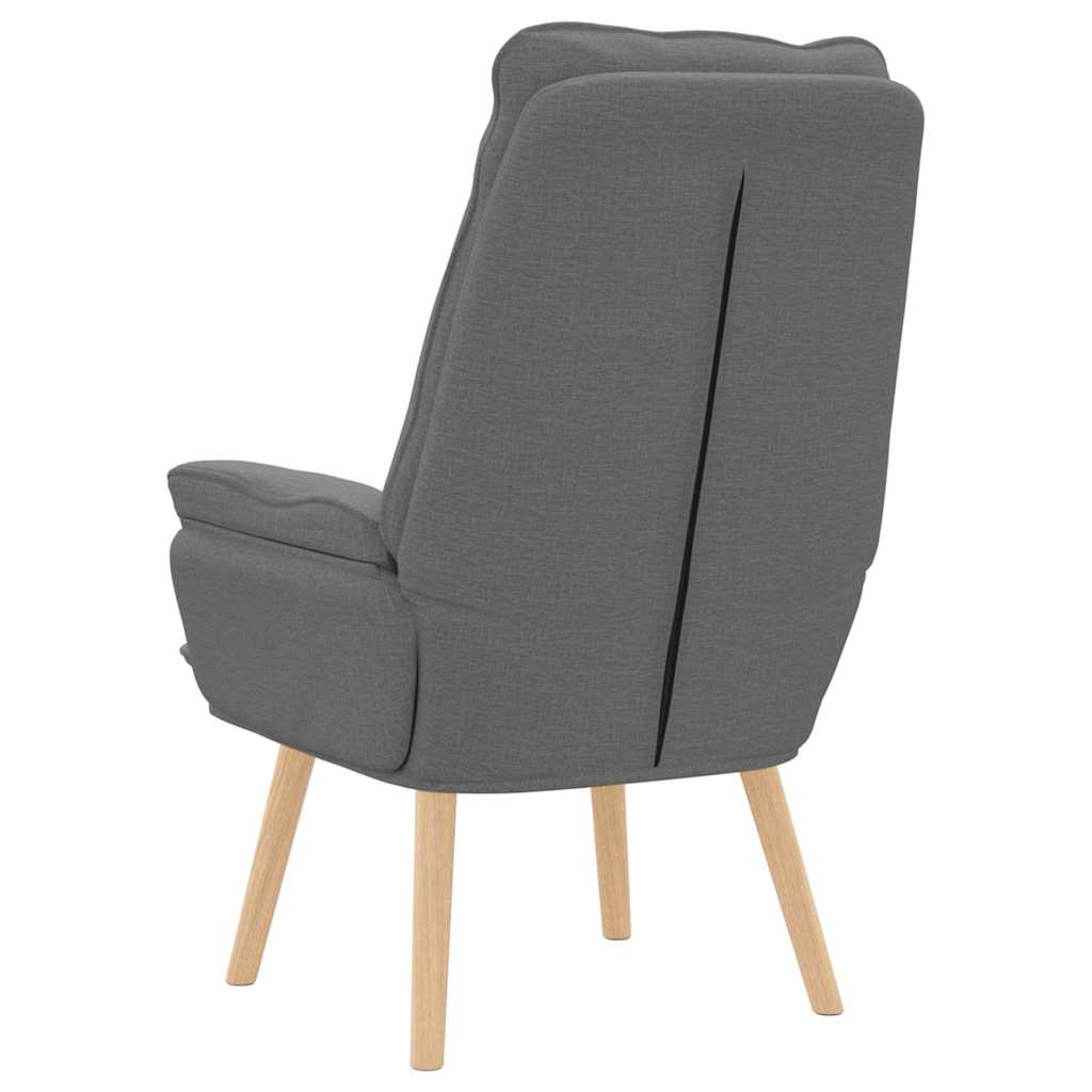 Armchair Dark Grey 69 x 74 x 93 cm Fabric and Plywood