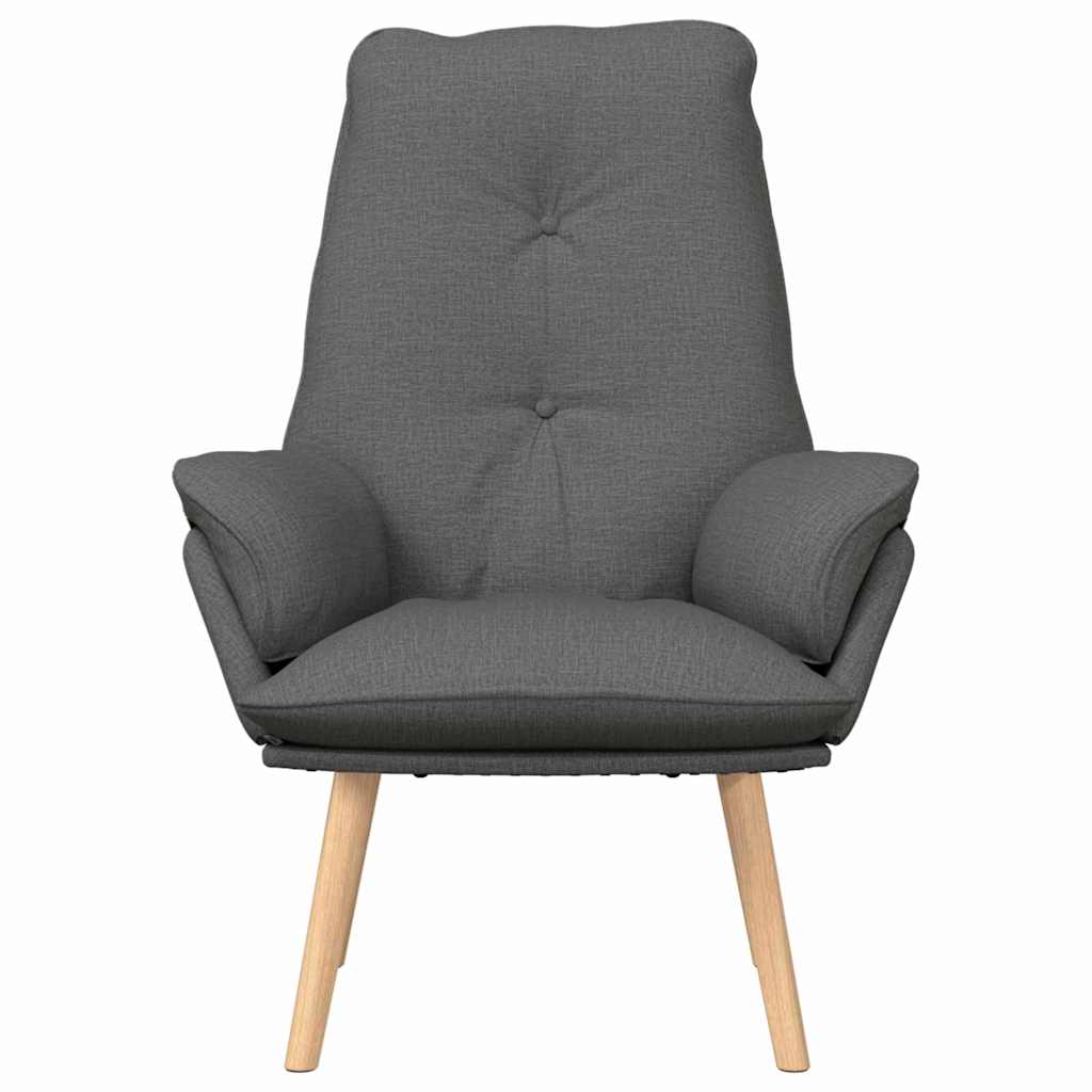 Armchair Dark Grey 69 x 74 x 93 cm Fabric and Plywood