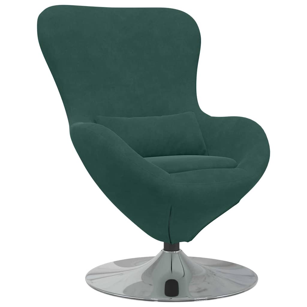 Egg Chair Dark Green Velvet