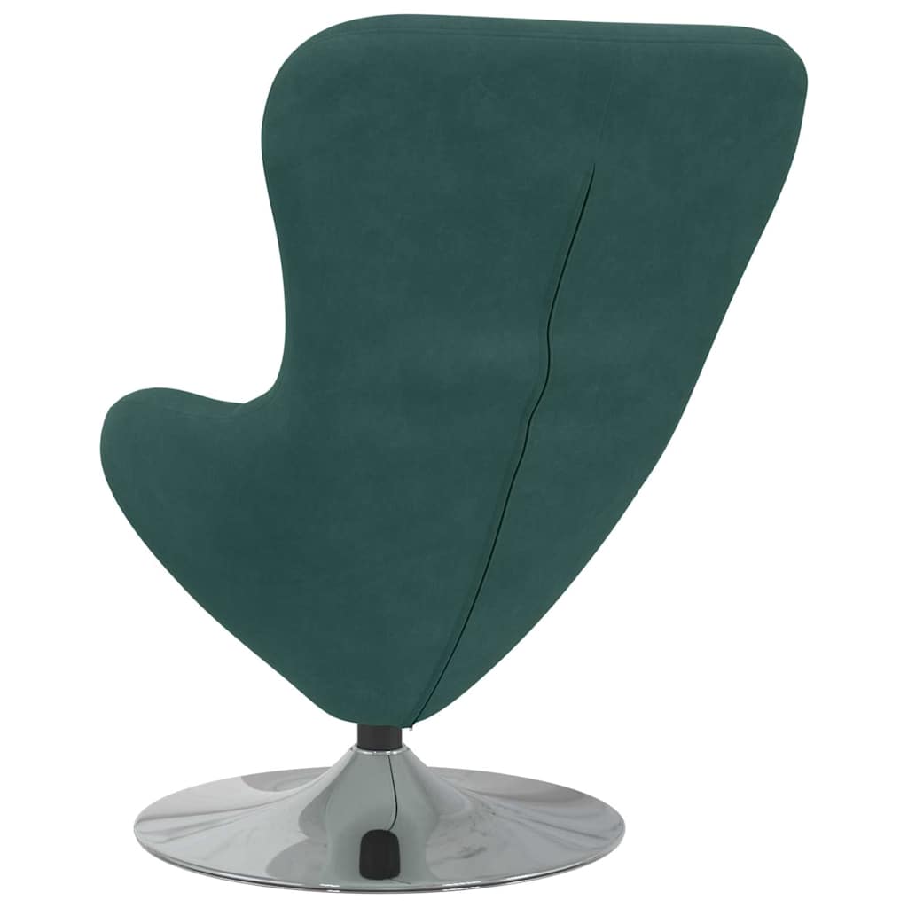 Egg Chair Dark Green Velvet