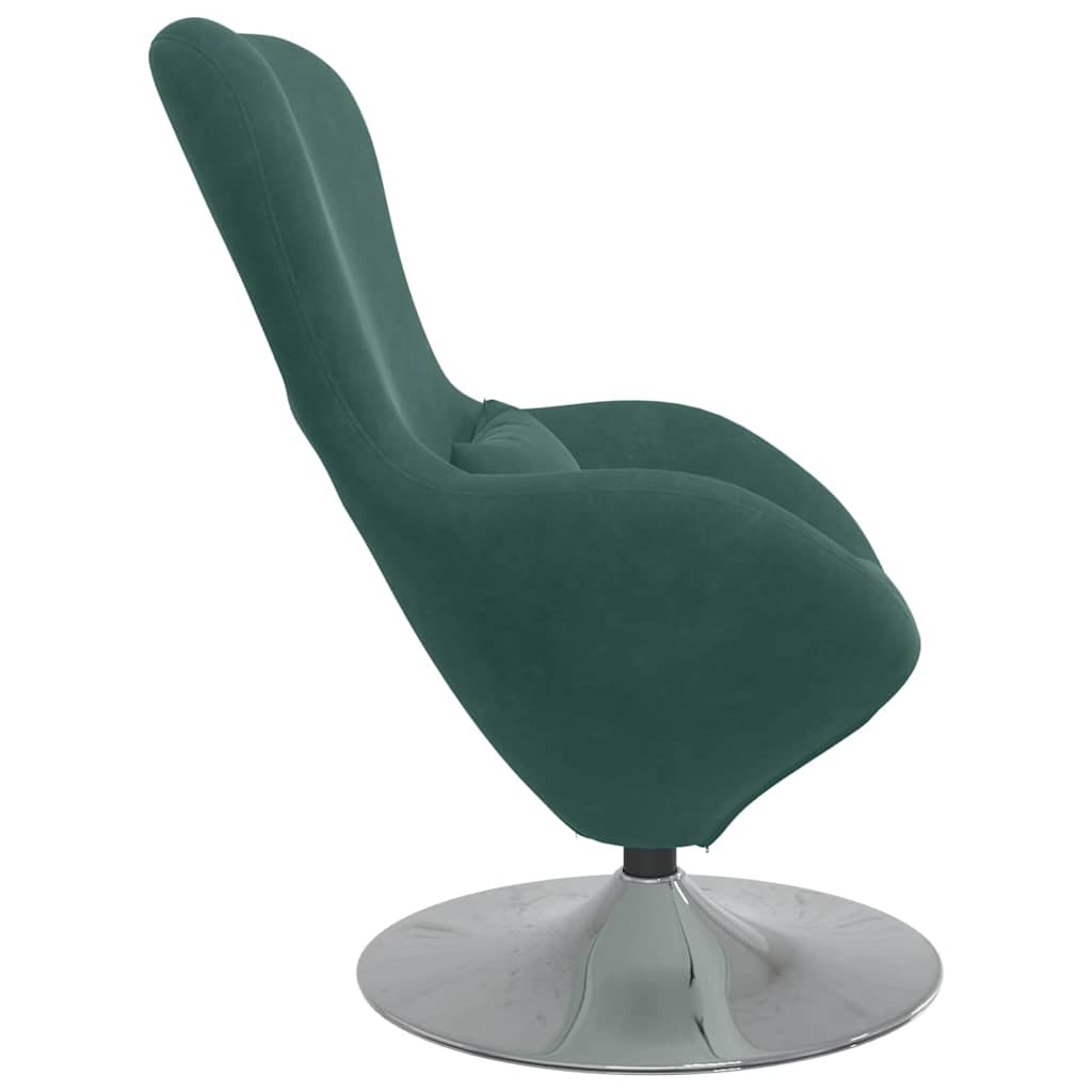 Egg Chair Dark Green Velvet