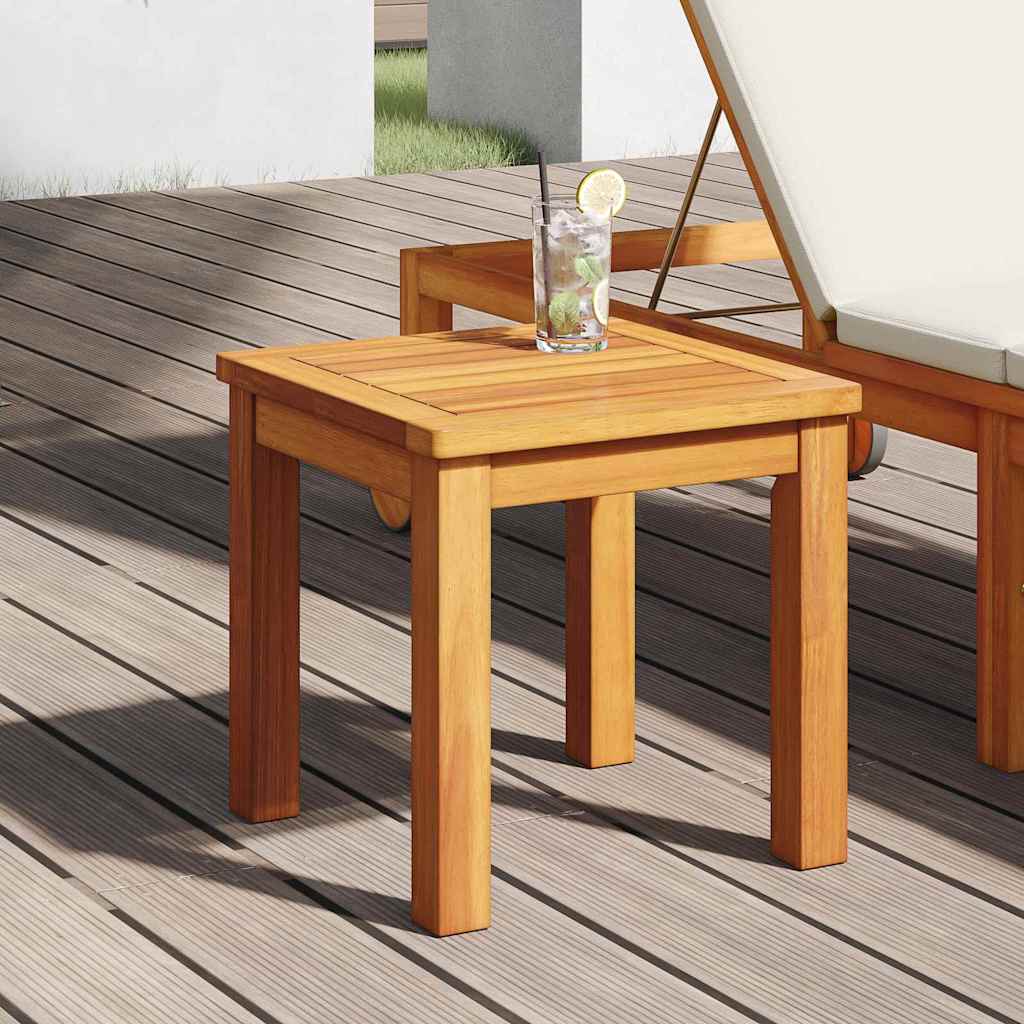 Side Table Oil Natural 35 x 35 x 34 cm Solid Acacia Wood