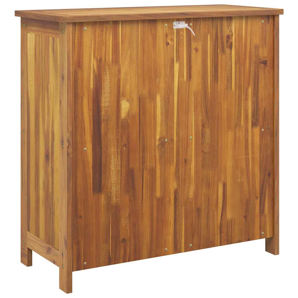 Garden Cabinet with Shelf with Door Natural Solid Acacia Wood