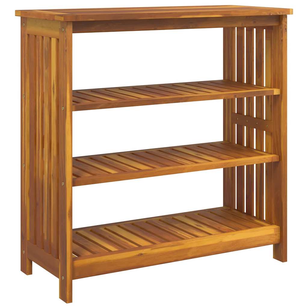 Garden Cabinet Natural 90 x 40 x 90cm Solid Acacia Wood