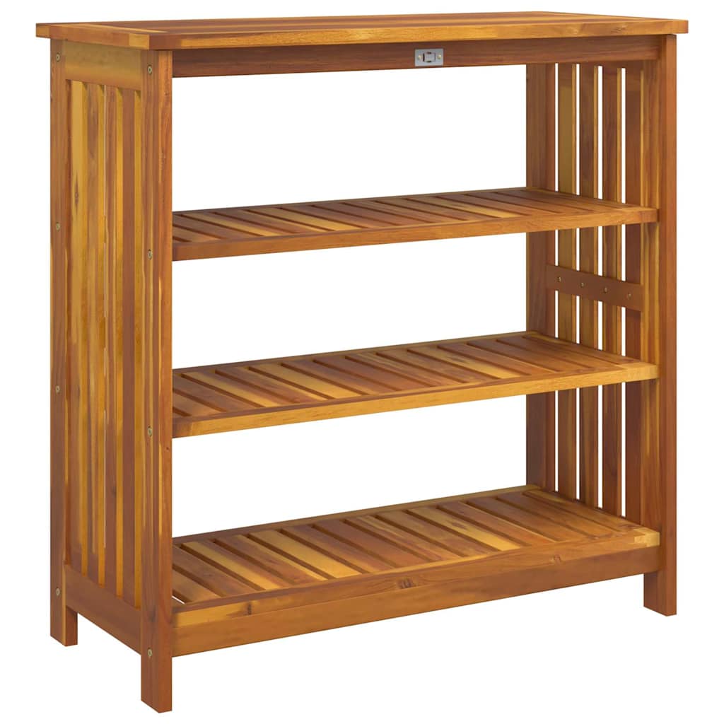 Garden Cabinet Natural 90 x 40 x 90cm Solid Acacia Wood