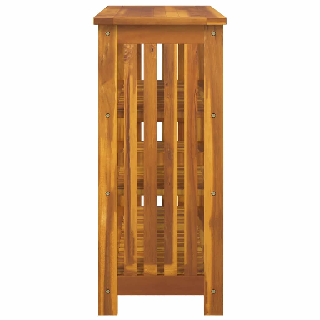 Garden Cabinet Natural 90 x 40 x 90cm Solid Acacia Wood
