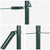 Fence Posts Manual 7 pcs Green Ø32mm 120 cm Galvanised steel