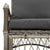 Garden Chair Grey 60 x 70 x 78cm Poly Rattan