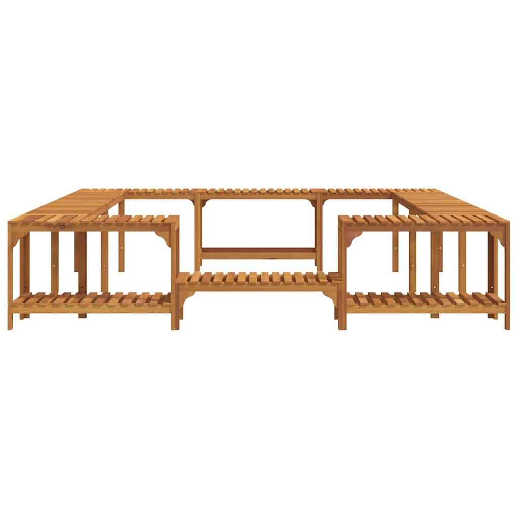 Hot Tub Surround Brown 255 x 255 x 55,5 cm Solid Acacia Wood