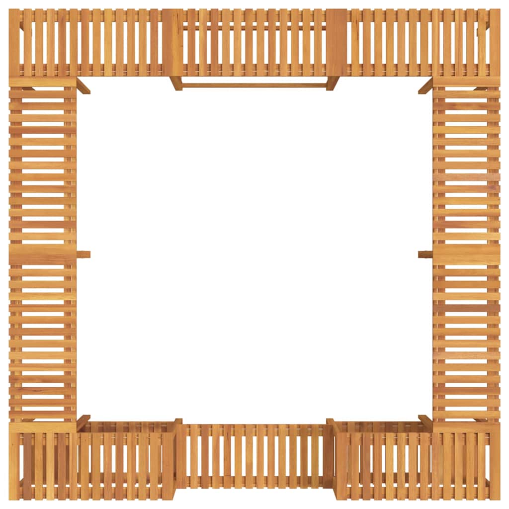 Hot Tub Surround Brown 255 x 255 x 55,5 cm Solid Acacia Wood