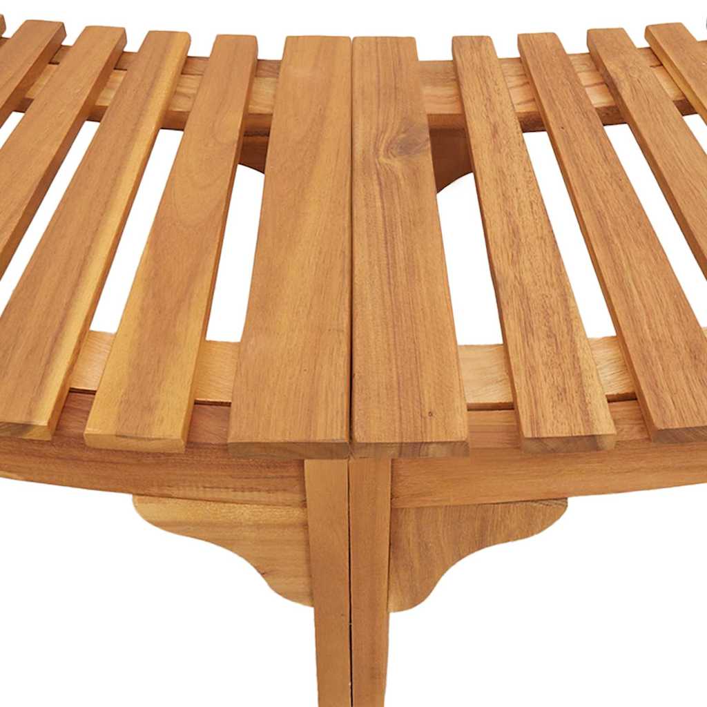 Hot Tub Surround Brown Ø255 x 55,5 cm Solid Acacia Wood