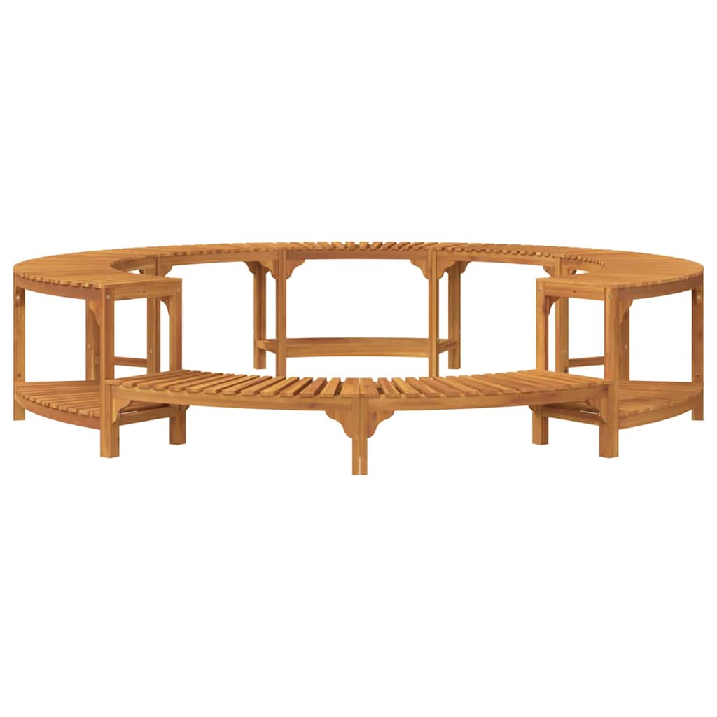 Hot Tub Surround Brown Ø255 x 55,5 cm Solid Acacia Wood