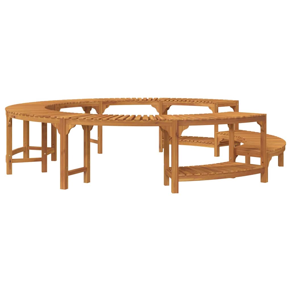 Hot Tub Surround Brown Ø255 x 55,5 cm Solid Acacia Wood