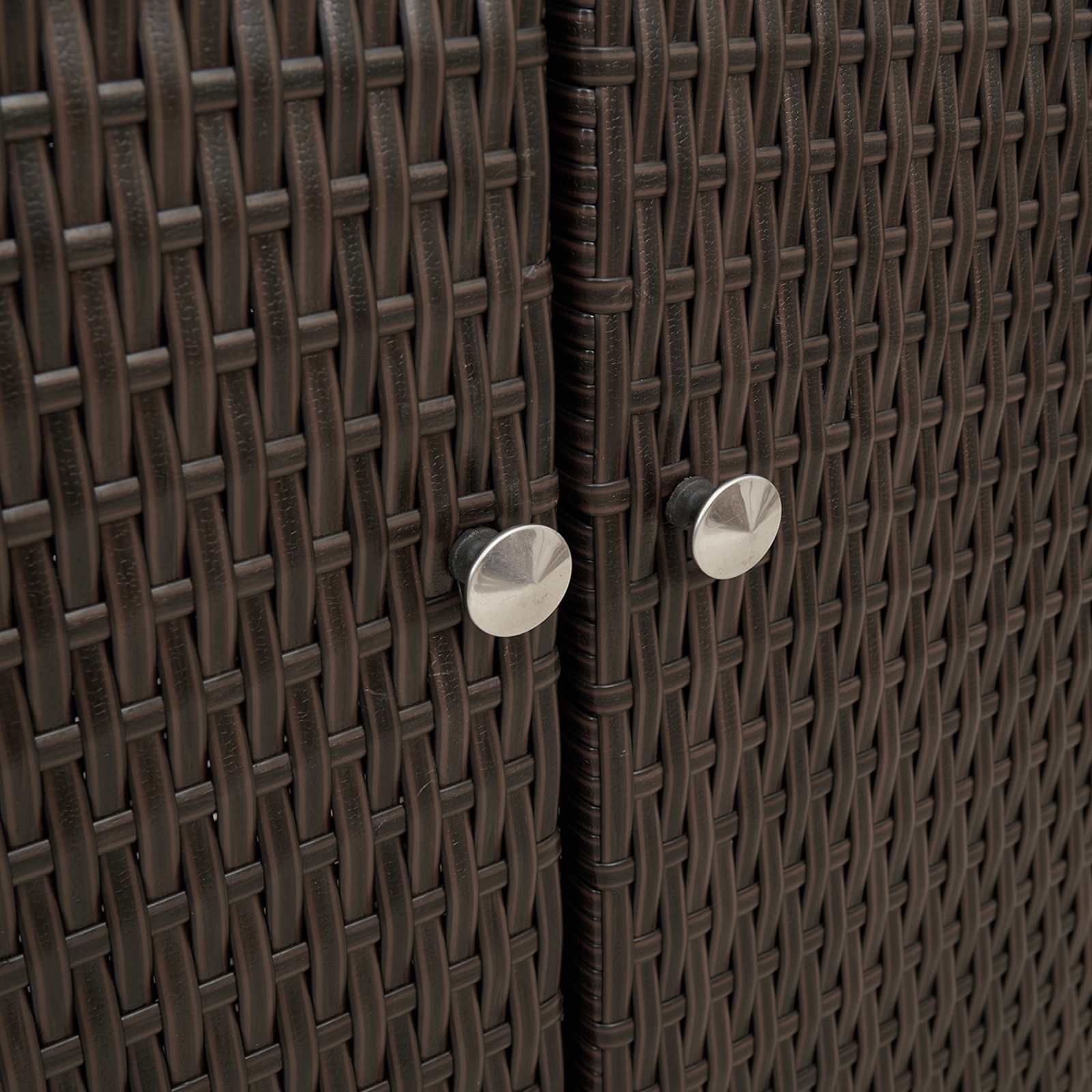 Storage Cabinet with Shelf Brown 100 x 36 x 102 cm Rattan