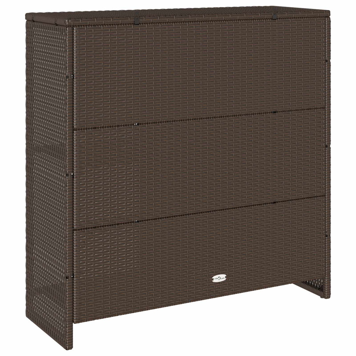Storage Cabinet with Shelf Brown 100 x 36 x 102 cm Rattan