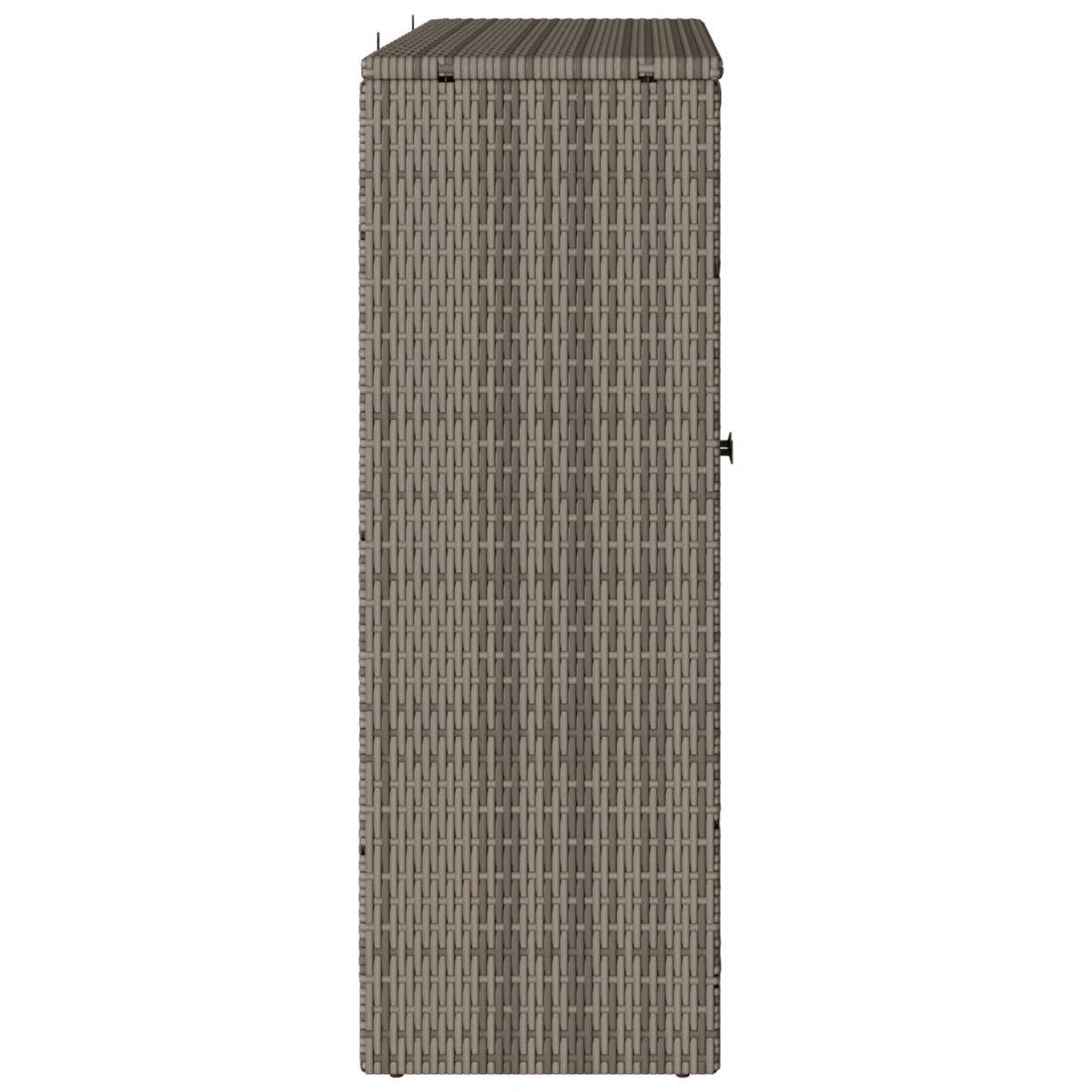Storage Cabinet with Shelf Grey 100 x 36 x 102 cm Rattan