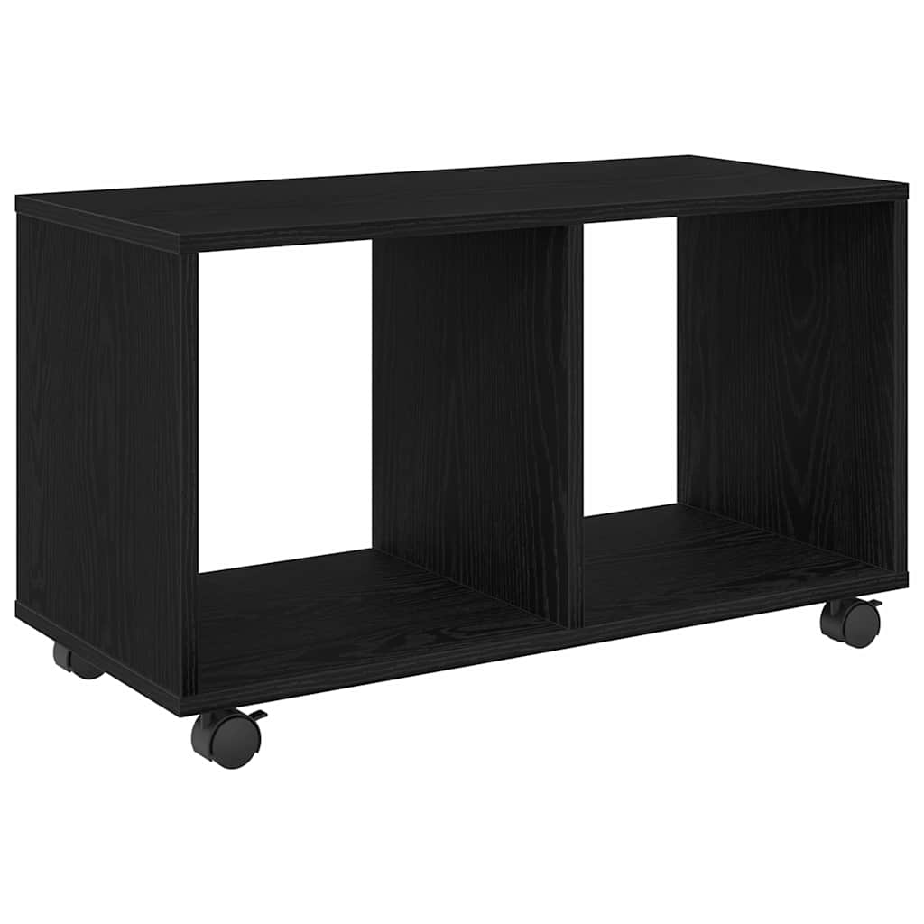 End Table Black Oak 72 x 33 x 42,5 cm Engineered wood