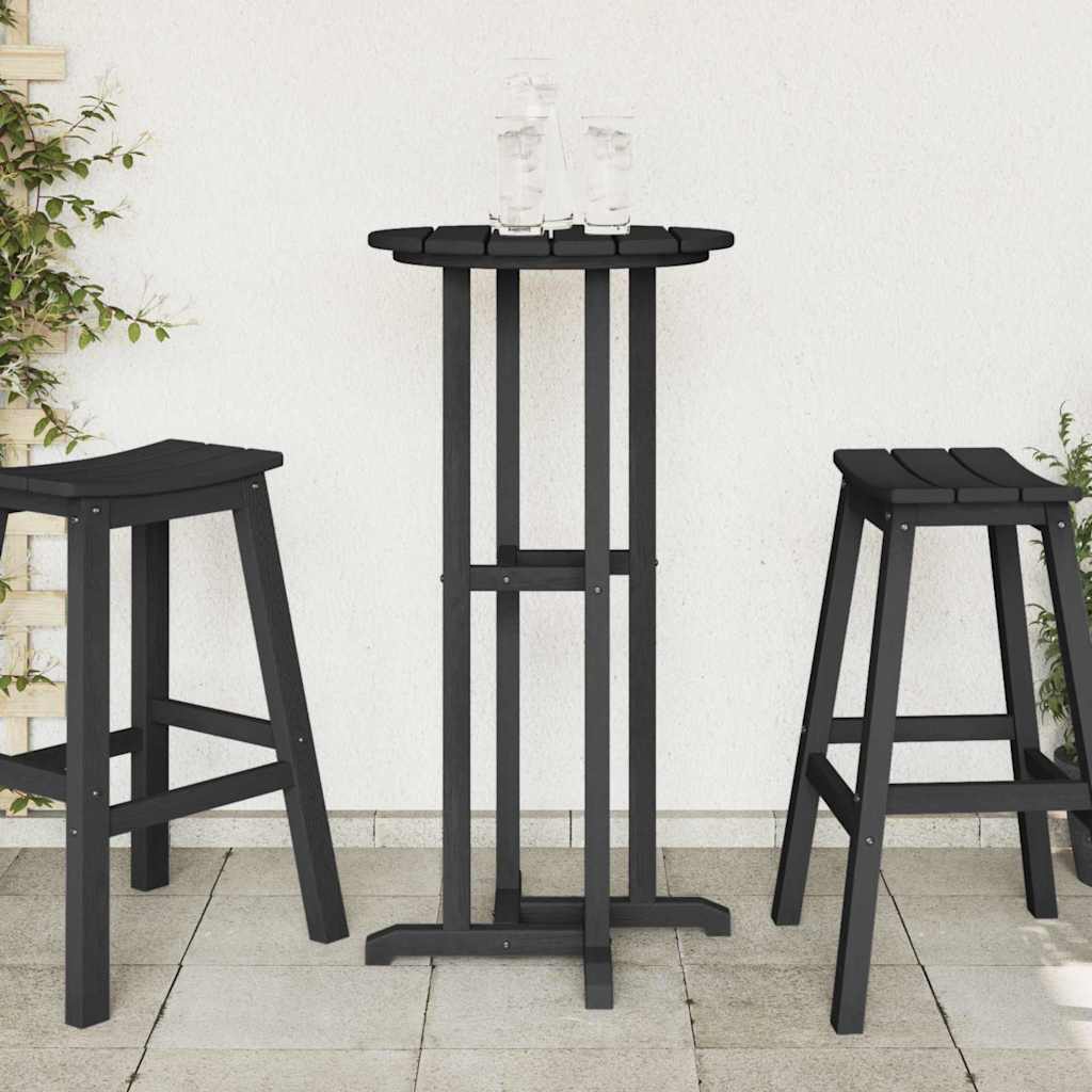 Bar Table Black 55 x 55 x 107 cm Polyethylene