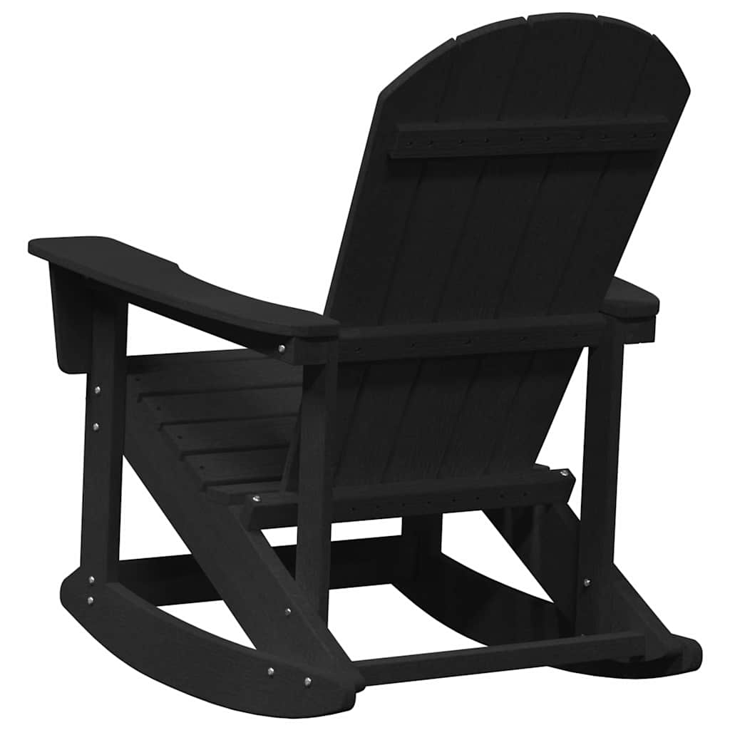Adirondack Rocking Chair Black 92 x 73.5 x 92 cm HDPE