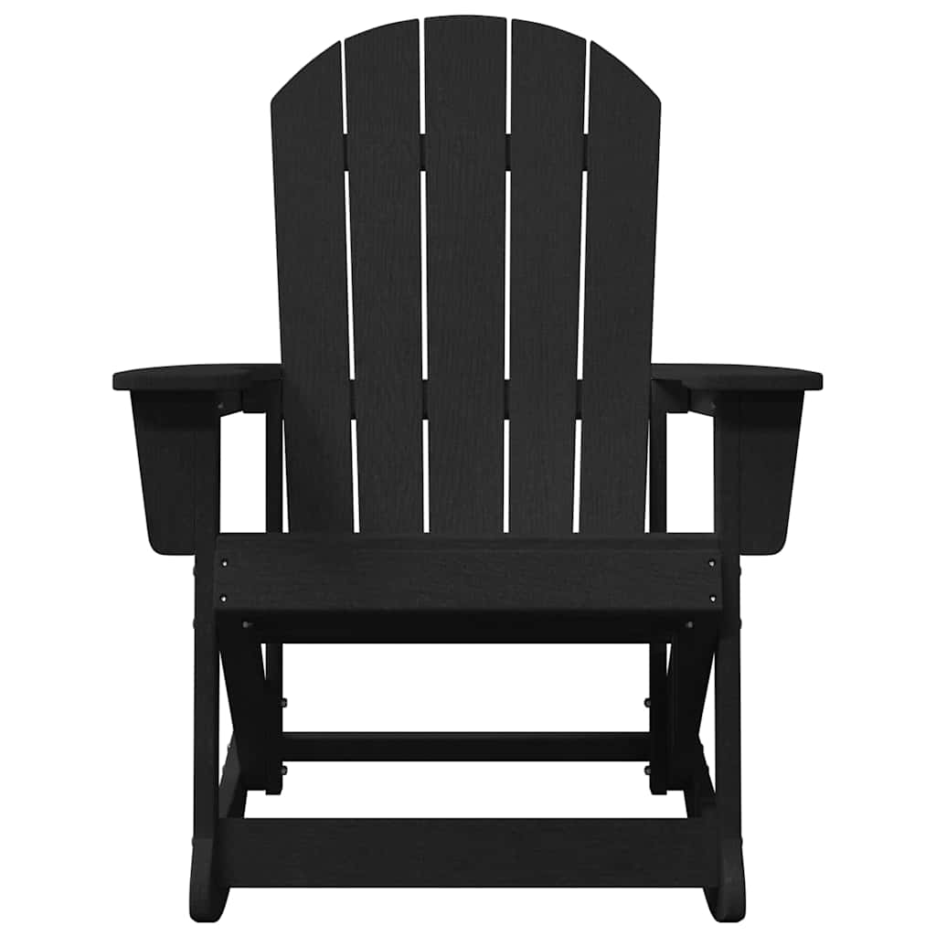 Adirondack Rocking Chair Black 92 x 73.5 x 92 cm HDPE