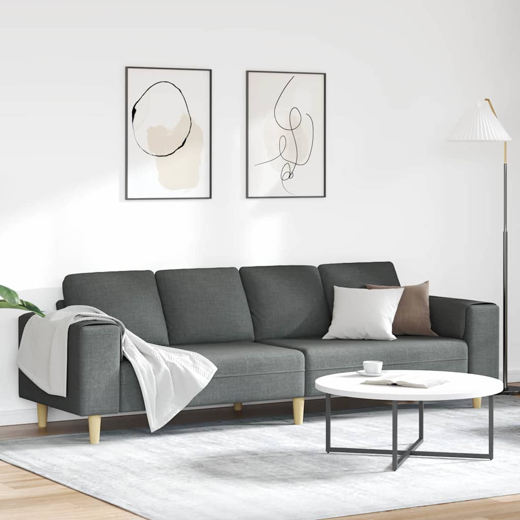 Sofa Set Dark grey Fabric