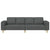 Sofa Set Dark grey Fabric