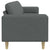 Sofa Set Dark grey Fabric