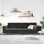 Sofa Set Black Velvet