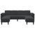 Sofa Set 3 pcs Black Velvet
